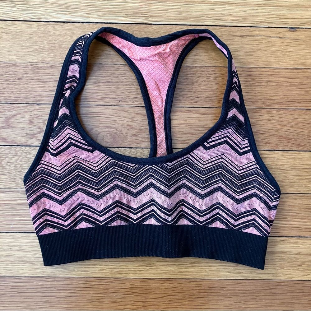 Lululemon Electric Coral Ebb & Flow Yoga Gym Racerback Reversible Sports Bra 6